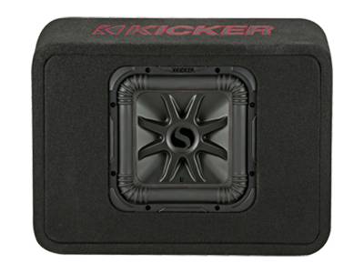 Kicker - Kicker 45TL7R102 Single 10" Solo-Baric L7R Loaded Subwoofer Enclosure