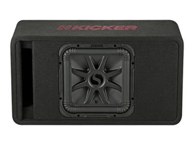Kicker - Kicker 45VL7R122 Single 12" Solo-Baric L7R Loaded Subwoofer Enclosure