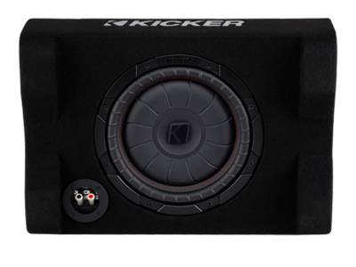 Kicker - Kicker 48CVTDF102 10" CompVT Down-Firing 2 Ohm Loaded Subwoofer Enclosure