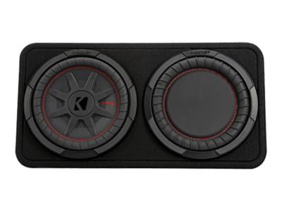 Kicker - Kicker 48TCWRT102 10" CompRT 2 Ohm Loaded Subwoofer Enclosure