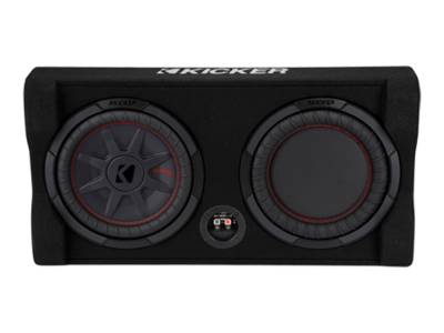 Kicker - Kicker 48TRTP102 10" CompRT Down-Firing 2 Ohm Loaded Subwoofer Enclosure