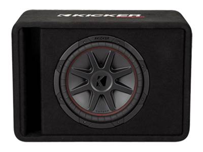 Kicker - Kicker 48VCVR122 12" CompVR 2-Ohm Loaded Subwoofer Enclosure