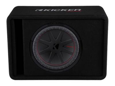 Kicker - Kicker 48VCWR122 12" CompR 2-Ohm Loaded Subwoofer Enclosure