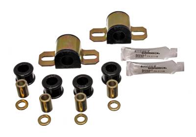 Energy Suspension - Energy Suspension 11.5102G Sway Bar Bushing Set Front Polyurethane Black