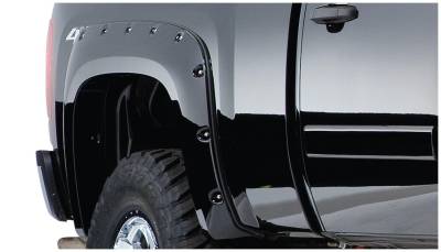 Bushwacker - Bushwacker Pocket Style Rear Fender Flares-Black Silverado 40060-02