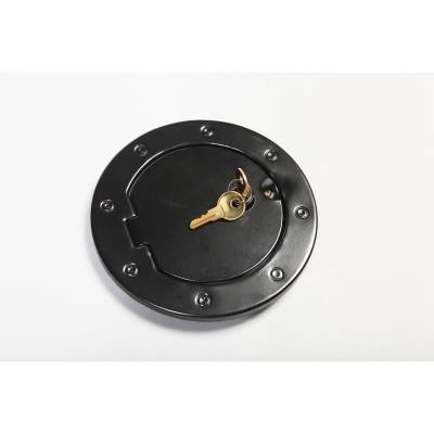 Rugged Ridge - Rugged Ridge 11229.03 Black Locking Gas Cap Fuel Door for 07-18 Jeep Wrangler JK