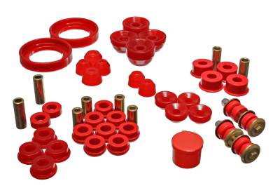 Energy Suspension - Energy Suspension 16.18107R Hyper-Flex Master Bushing Kit Red