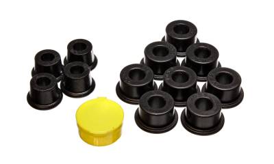 Energy Suspension - Energy Suspension 10.3102G Control Arm Bushing Set Front Polyurethane Black