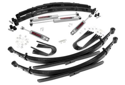 Rough Country Suspension Systems - Rough Country 18030 4" Suspension Lift Kit for 69-72 GM 1500 Truck/SUV 4WD