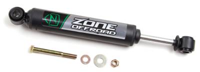 Zone Offroad - Zone Offroad Single Steering Stabilizer Black for Wrangler JK ZON7410
