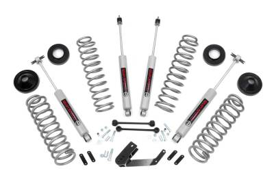 Rough Country Suspension Systems - Rough Country 3.25" Suspension Lift Kit for 07-18 Wrangler JK 2DR 4WD PERF693