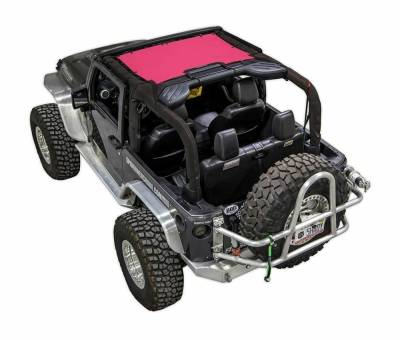 SpiderWebShade - SpiderWebShade Mesh Bikini Top-Pink for Jeep JK 2DR JKINI-2D-PINK