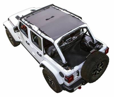 SpiderWebShade - SpiderWebShade Mesh Bikini Top-Grey for Jeep JL 4DR SWS-SHDTOP-01-JL4D-GRY