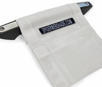 SpiderWebShade - SpiderWebShade Mesh Interior Storage Organizer-White SWS-GRBBAG-01-WHT