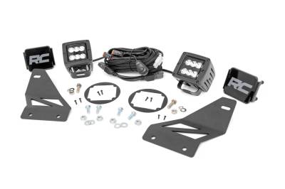 Rough Country Suspension Systems - Rough Country 2" LED Pod Fog Light Kit-Spot for 05-20 Nissan Frontier 71023