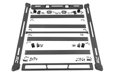 Rough Country Suspension Systems - Rough Country Hard Top Roof Rack Black for Jeep Wrangler JK 10605