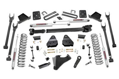 Rough Country Suspension Systems - Rough Country 56021 6" 4-Link Lift Kit for 17-22 Ford F250/350 Diesel 4WD