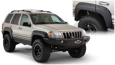 Bushwacker - Bushwacker Cut-Out Style Rear Fender Flares Black for Jeep WJ 10072-07