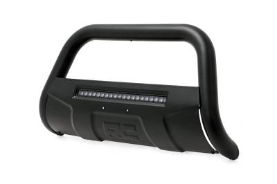Rough Country Suspension Systems - Rough Country Black Front Bumper Bull Bar w/LED for Ram 1500 B-D4092