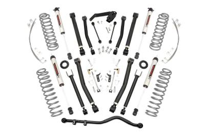 Rough Country Suspension Systems - Rough Country 67470 4" Suspension Lift Kit for 07-18 Jeep Wrangler JK 4DR 4WD