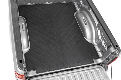 Rough Country Suspension Systems - Rough Country Rubber Truck Bed Mat Black for 19-24 Ram 1500 6.4' RCM679