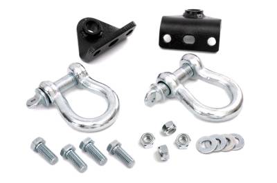 Rough Country Suspension Systems - Rough Country D-Ring Mounts & Shackles for RC Winch Mount for Jeep ZJ 1048