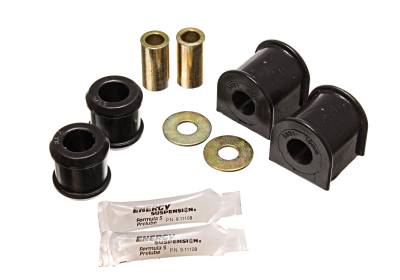 Energy Suspension - Energy Suspension 2.5113G Sway Bar Bushing Set Rear Polyurethane Black