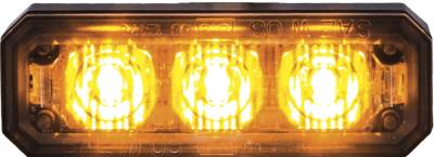 Buyers - Buyers 8891403 3 Led Amber Mini Strobe Light Surface Mount