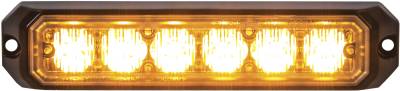 Buyers - Buyers 8891500 6 Led Amber Mini Strobe Light Surface Mount
