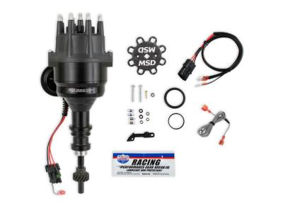MSD - MSD Ignition 835231 Ready-To-Run Distributor Steel Gear Black for Ford 289/302