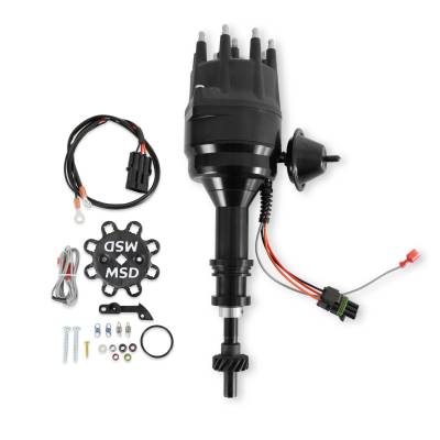 MSD - MSD Ignition 83503 Ready-To-Run Distributor Black for Ford 351C-460