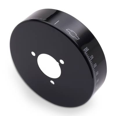 Proform - Proform 141-727 Black Aluminum Harmonic Balancer Cover 6.75" Dia for Chevy Each