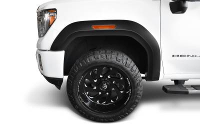 Bushwacker - Bushwacker Extend-a-Fender Front Fender Flares Black GMC Sierra 40167-02