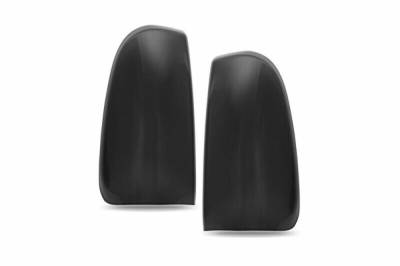 GT Styling - GT Styling GT4165X Blackout Fiber RR Taillight Covers 2Pc for 08-14 Challenger