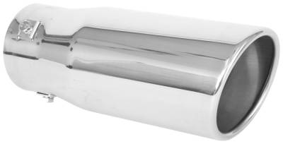 Spectre - Spectre Performance 22354 3.5" 3.5" Out Slant Cut Stainless Exhaust Tip 8.5"