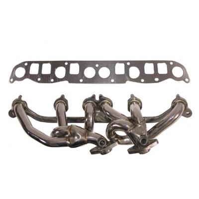 Rugged Ridge - Rugged Ridge 17650.52 Polished Stainless Steel Header 4.0L for Jeep Wrangler