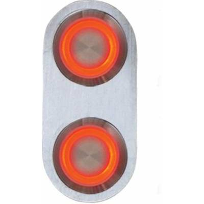 Autoloc - Autoloc AUTBBA21 Daytona Billet Switch w/RED LED Illumination Single Switch