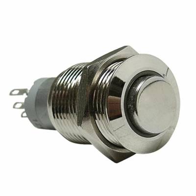 Autoloc - Autoloc AUTSWBM16X 16mm Momentary Billet Button w/o Illumination