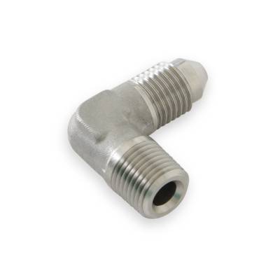 Earl's Performance - Earls Plumbing SS982203ERL 90-DEG Stainless Steel AN to NPT Adapter Elbow
