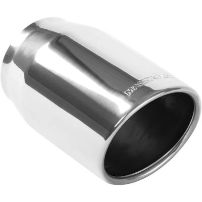 MagnaFlow Exhaust Products - MagnaFlow 35148 Single Polished Exhaust Tip 4" Inlet/5" Outlet Round
