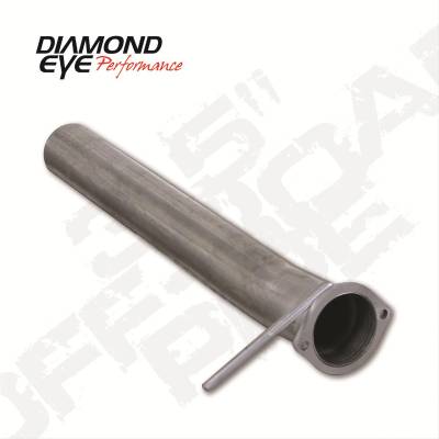 Diamond Eye Performance - Diamond Eye 122003 Downpipe 2nd Section 3" Aluminized for 94-97 Ford 7.3L