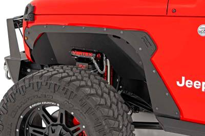 Rough Country Suspension Systems - Rough Country Front/Rear Fender Flare Delete Kit Black for Wrangler JL 10539
