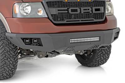 Rough Country Suspension Systems - Rough Country Heavy Duty Black Front Bumper 04-08 Ford F150 10766
