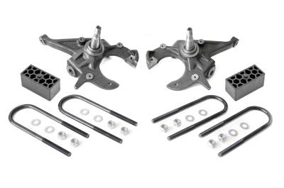 Rough Country Suspension Systems - Rough Country 2"/3" Suspension Lowering Kit 82-04 GM S-Series RWD 724
