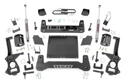 Rough Country Suspension Systems - Rough Country 6" Suspension Lift Kit 22-24 Silverado 1500 Diesel 21630D