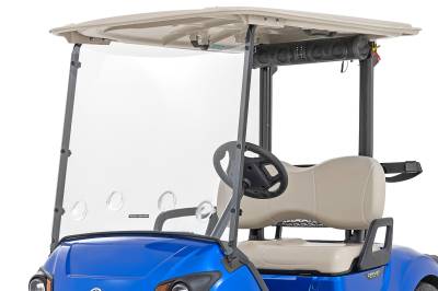 Rough Country Suspension Systems - Rough Country Front UTV Vented Windshield for Yamaha Drive2 Golf Cart 98202240