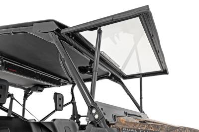 Rough Country Suspension Systems - Rough Country 98316222 UTV Electric Tilt Windshield for Honda Pioneer 1000