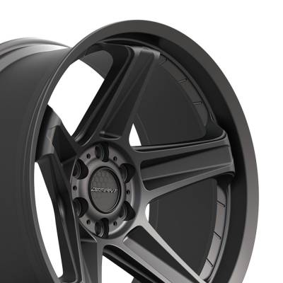 Defiant - Defiant Wheels DF07 22x10 6x5.5 -12mm Satin Black DF07-22100-6550-12B1