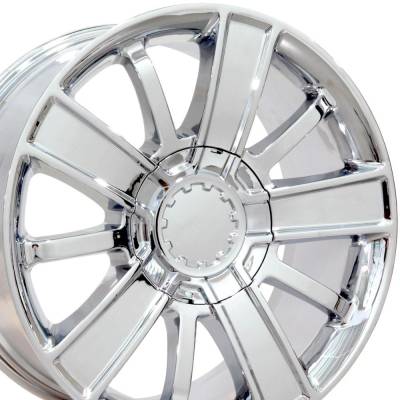 OE Wheels LLC - OE Wheels CV77 20x9 6x5.5 27mm Chrome CV77-20090-6550-27C