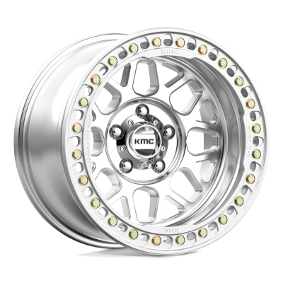 KMC - KMC Wheels KM235 GRENADE CRAWL BEADLOCK 17x8.5 6x5.5 0mm Machined KM23578560500